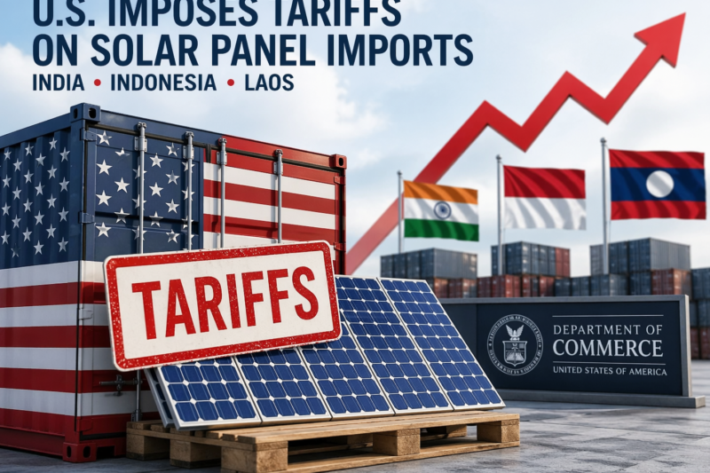 U.S. Imposes Tariffs on Solar Panels: Pressure on Imports Intensifies