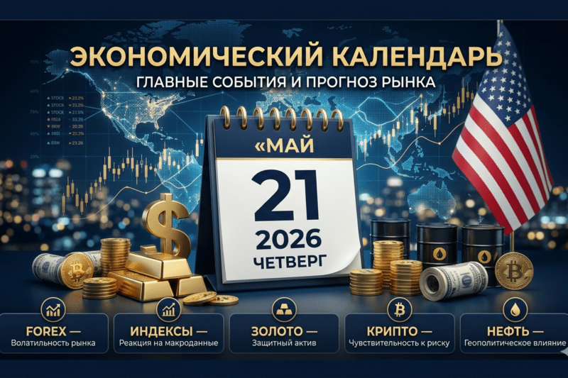 Экономический календарь и обзор рынков на 21 мая 2026 года